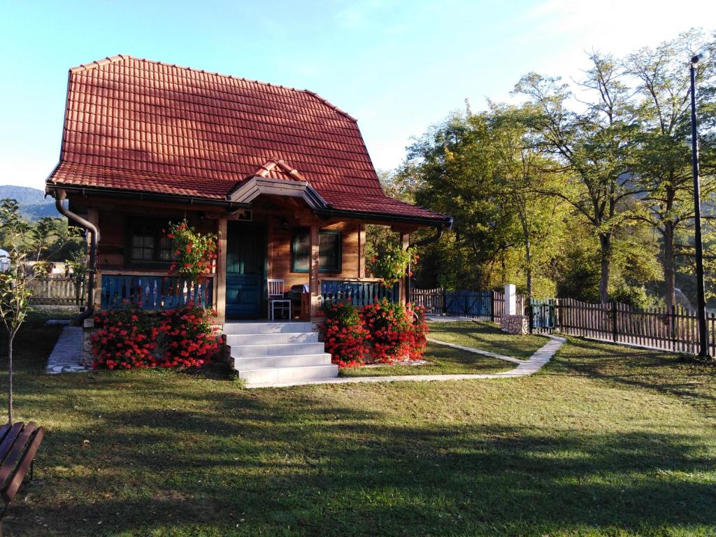 Zahrada ubytování Apartment Bajka