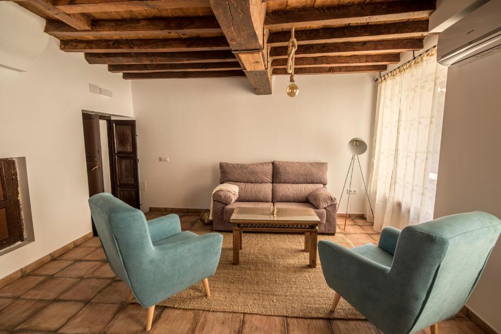 Posezení v ubytování Casa Rural el Rincón de Monfragüe