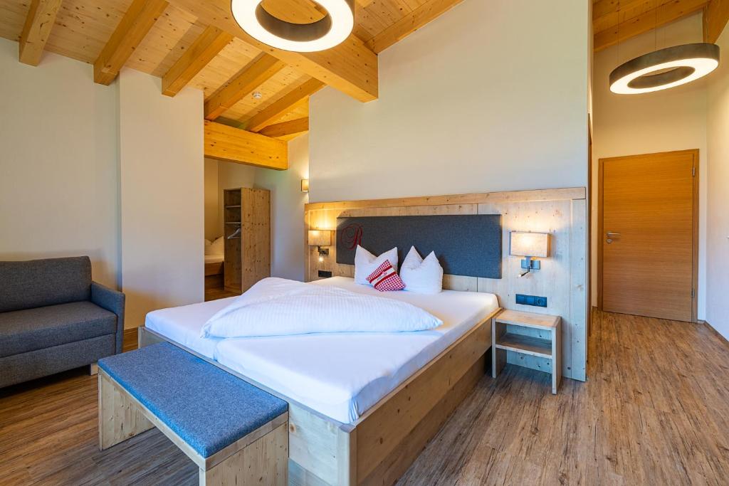 Hotel Garni Romantikにあるベッド