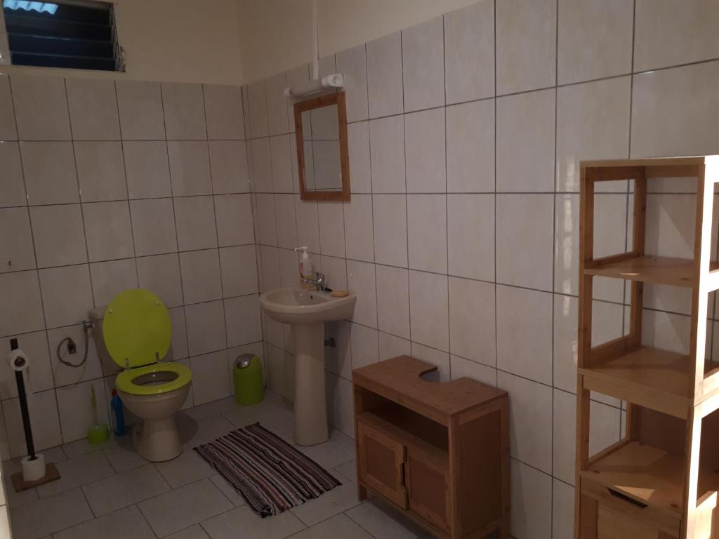 Koupelna v ubytování Refuge de Joel