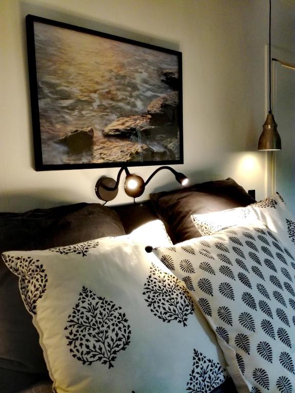 Letto o letti in una camera di Gårdshuset