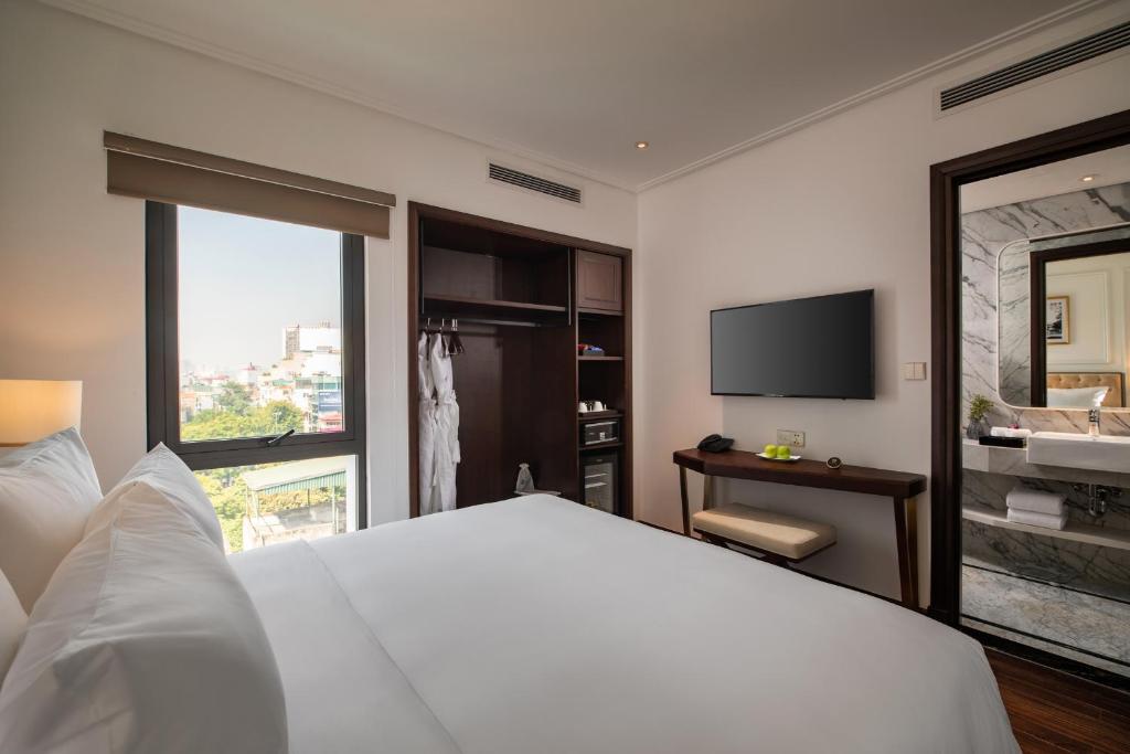 Phòng Deluxe Đôi hoặc có có 2 giường đơn có tầm nhìn ra quang cảnh xung quanh