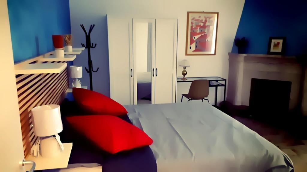 Postel nebo postele na pokoji v ubytování Notti Rosa B&B