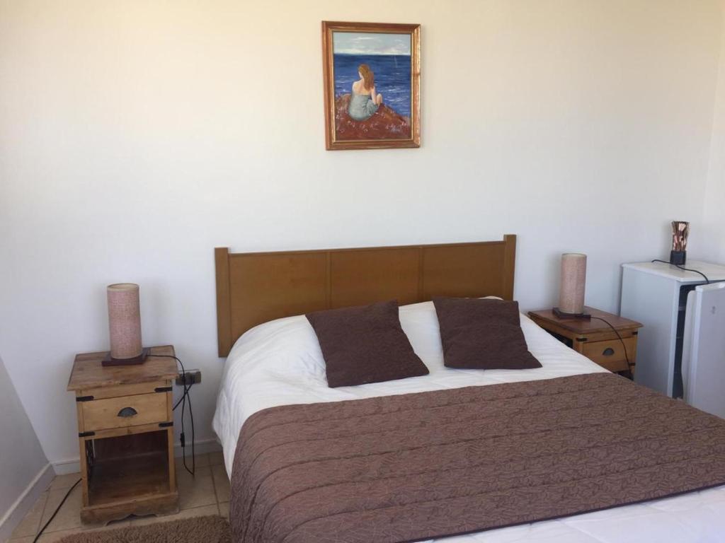 Postel nebo postele na pokoji v ubytování Hotel Blanco Encalada