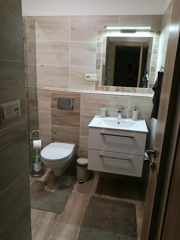 Koupelna v ubytování Apartmán BON