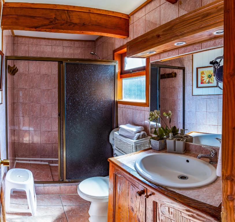 Koupelna v ubytování B&B HMüller