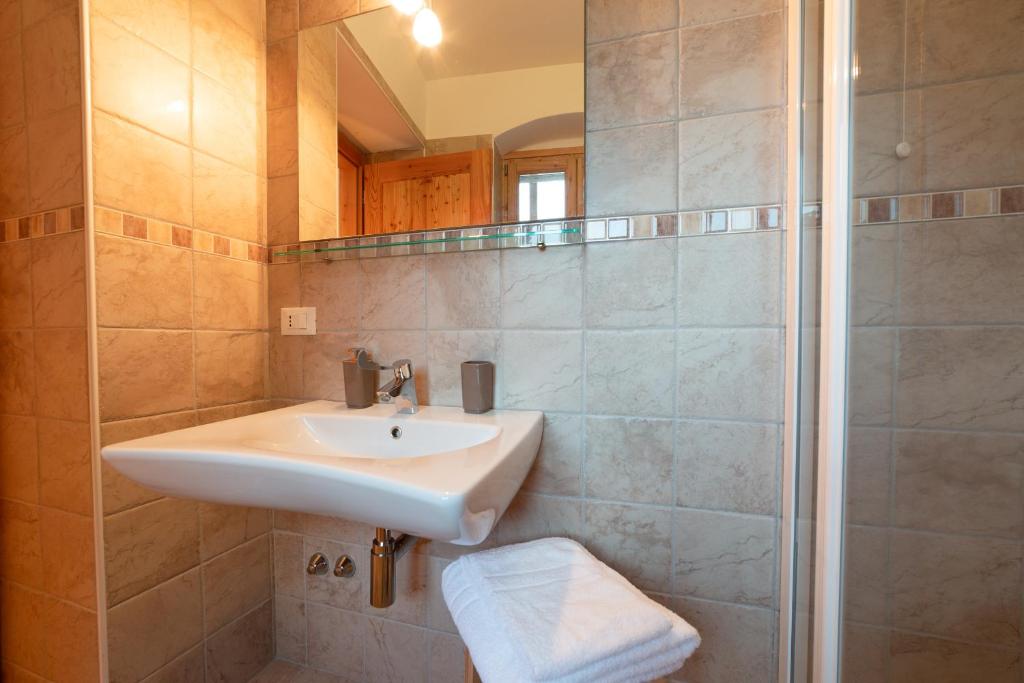 Koupelna v ubytování Limarò B&B