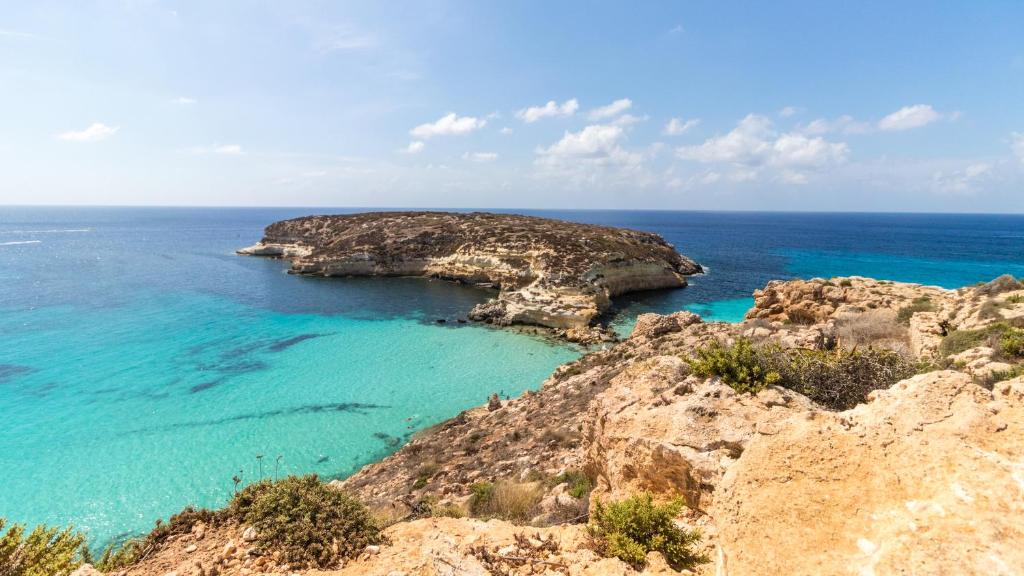 an island in the middle of the ocean at Italianway - Ottoventi Apartments in Lampedusa