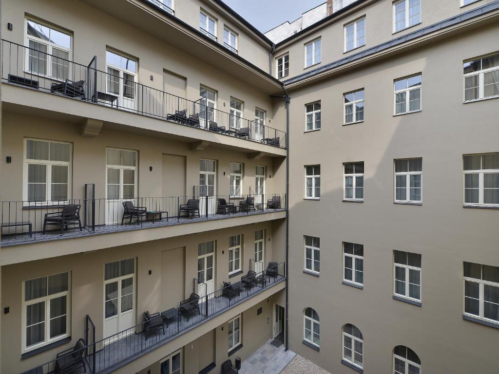 Balkón nebo terasa v ubytování EA Hotel New Town