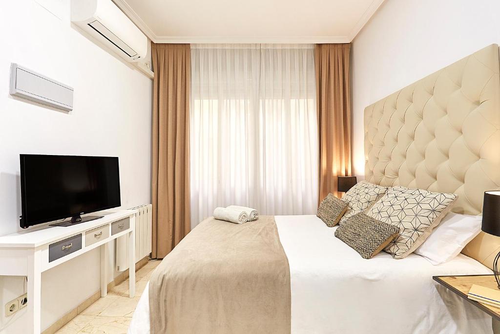 TV a/nebo společenská místnost v ubytování LEEWAYS LOFT XVI in GRAN VÍA