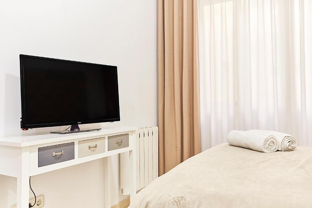 TV a/nebo společenská místnost v ubytování LEEWAYS LOFT XVI in GRAN VÍA