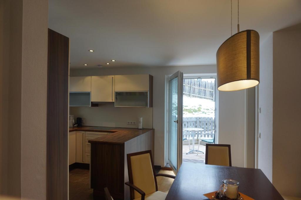Kuchyň nebo kuchyňský kout v ubytování Appartement Deisl
