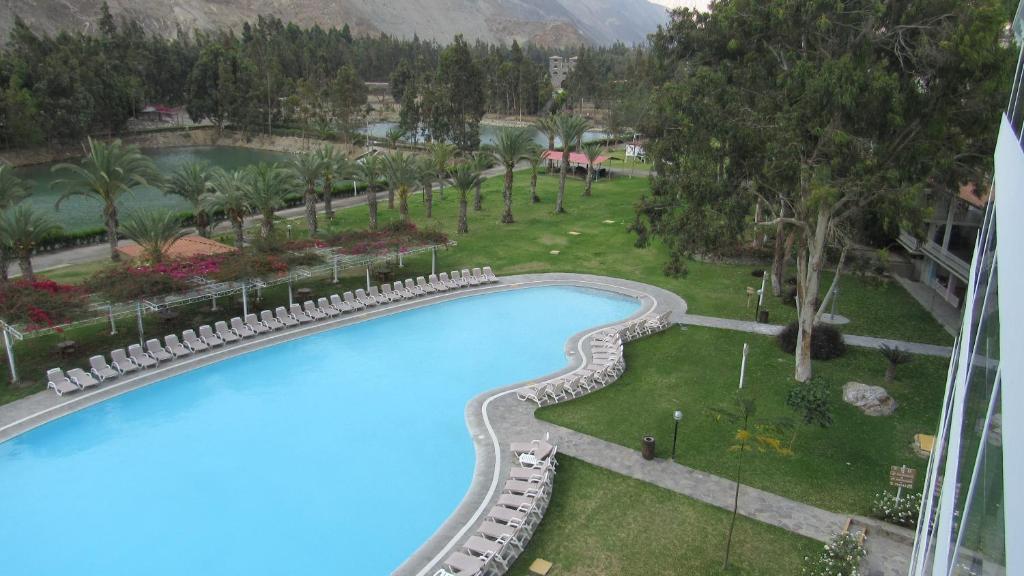 Bazén v ubytování Guizado Portillo Hacienda & Resort nebo v jeho okolí
