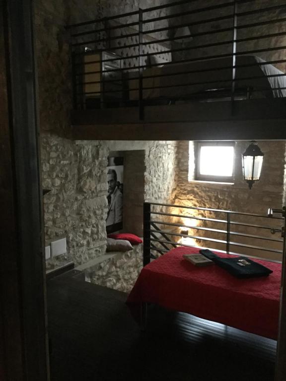 Postel nebo postele na pokoji v ubytování La Portella