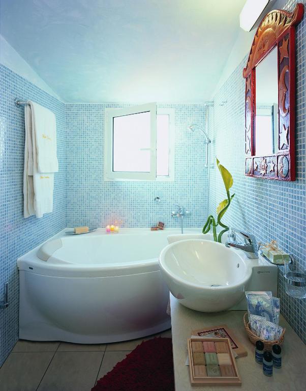 Koupelna v ubytování Hotel Gambrinus