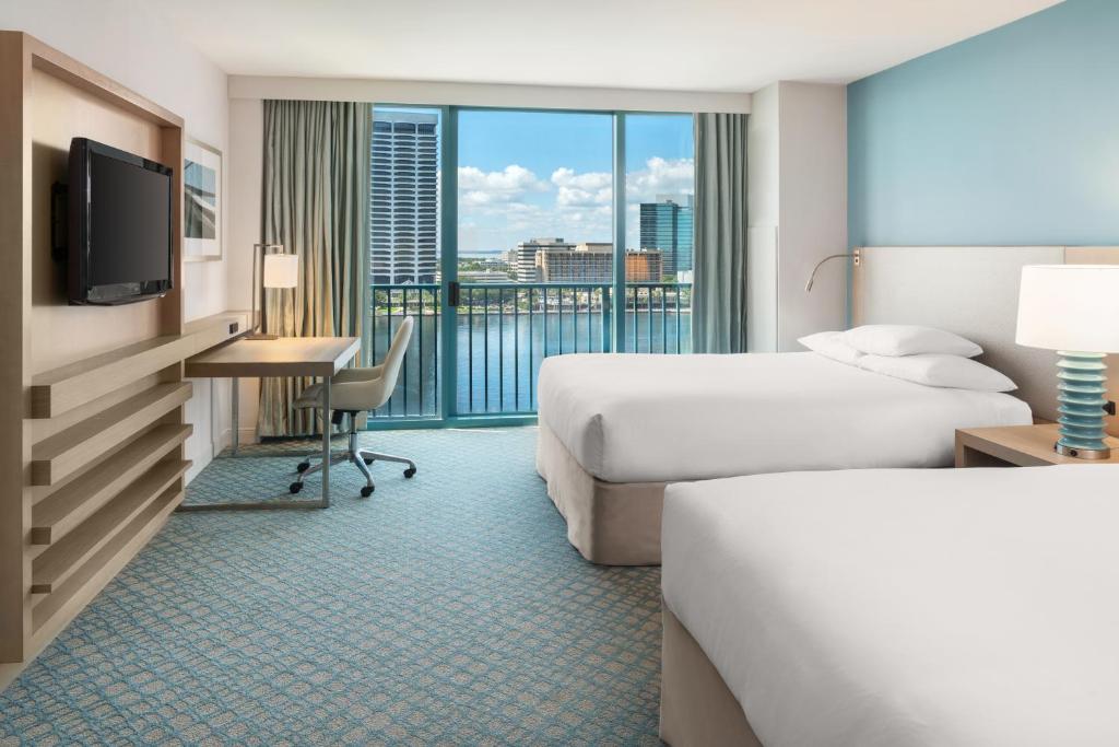 Hyatt Regency Jacksonville Riverfront - Sala Regina Con Due Letti Queen E Vista Sul Fiume