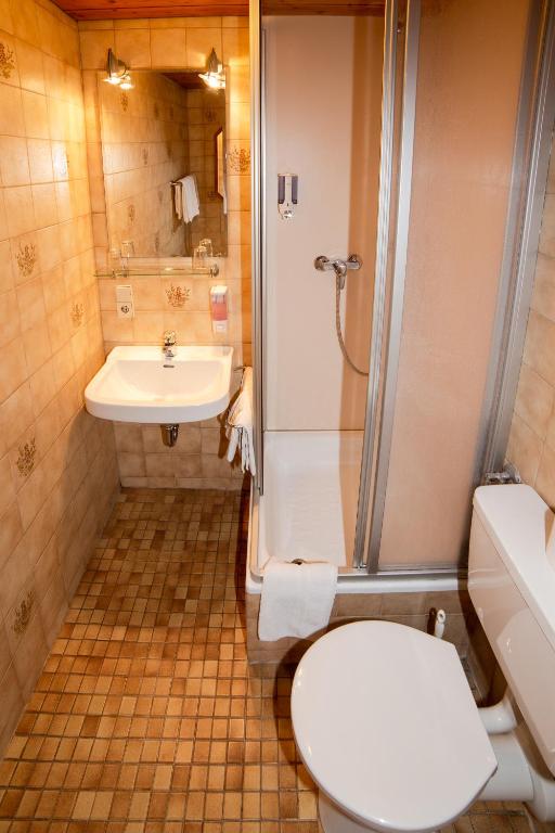 Koupelna v ubytování Hotel Post Leutkirch