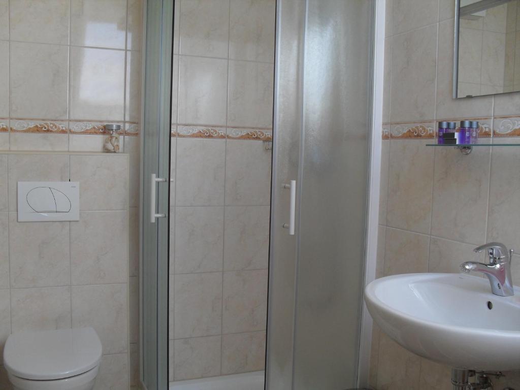 Koupelna v ubytování Hostel Strug
