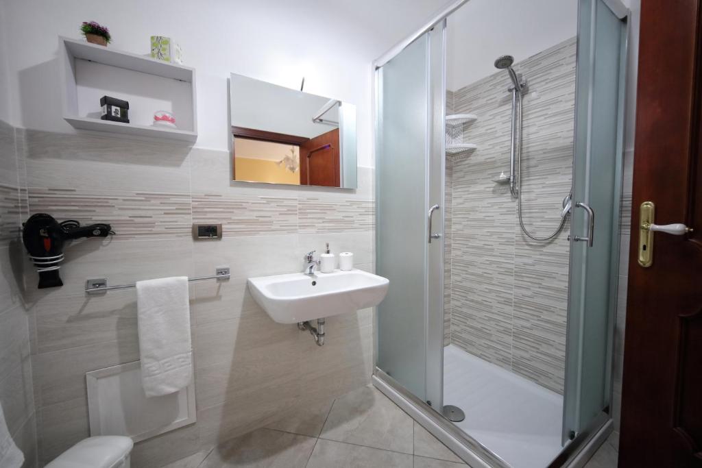 Koupelna v ubytování B&B Milena