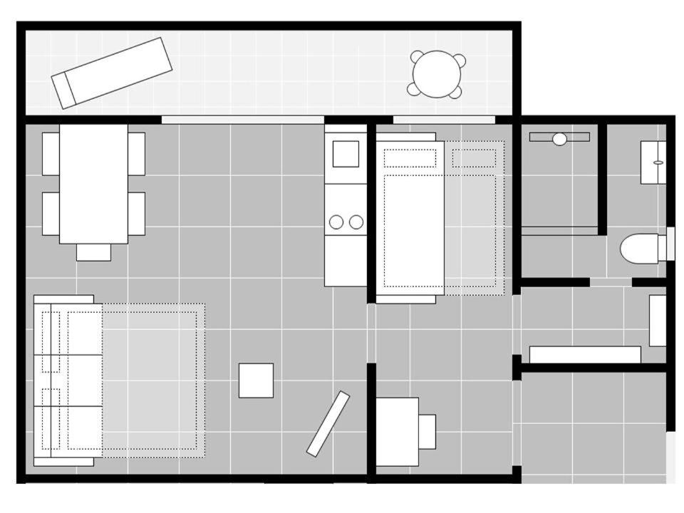 Plán poschodí v ubytovaní Apartments Madzari - Ciovo - Pool