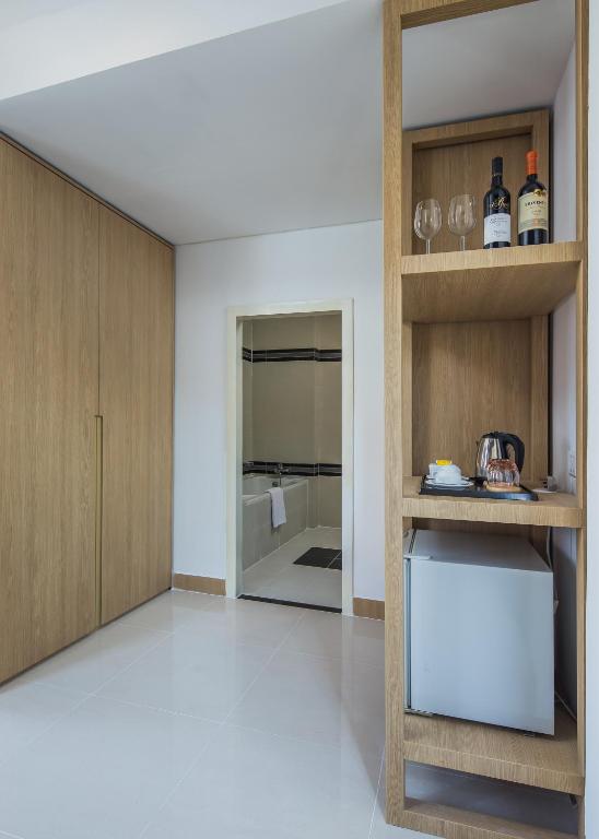 Kuchyň nebo kuchyňský kout v ubytování Altos Hotel