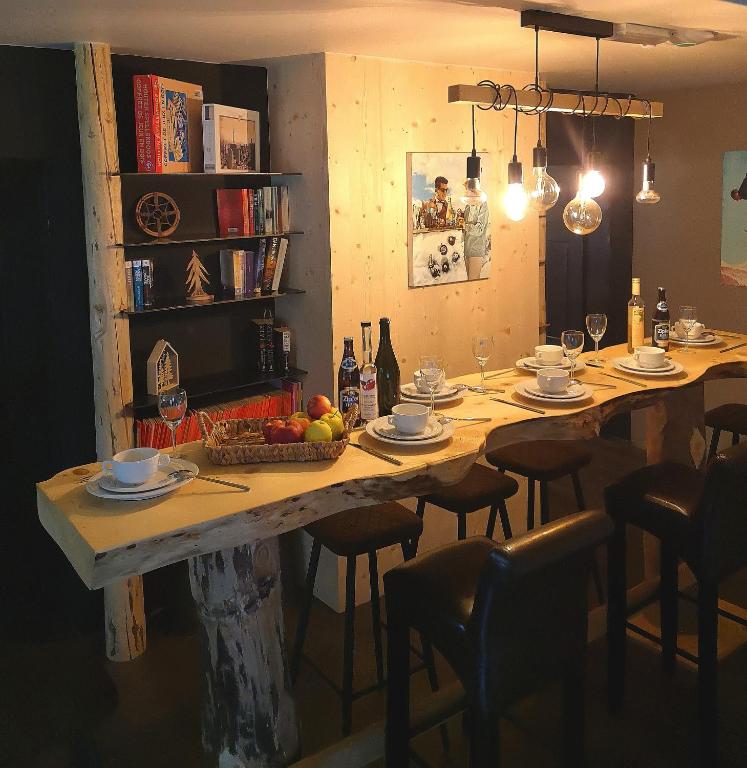 Nápoje v ubytování De Nussi's Chalet 1