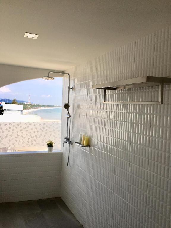 Koupelna v ubytování PierView Rooms