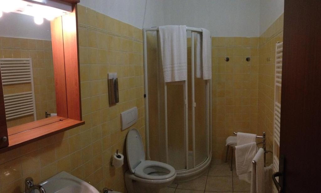 Koupelna v ubytování La Pania