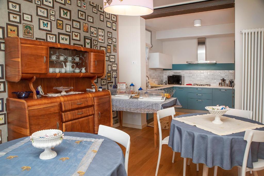 Kuchyň nebo kuchyňský kout v ubytování B&B ALLE SCALETTE