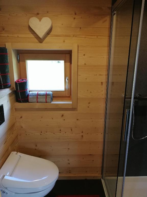 Koupelna v ubytování "forno one" - Bürchen Moosalp