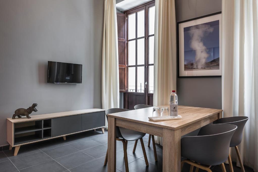 TV a/nebo společenská místnost v ubytování Catalina Suites San Nicolas