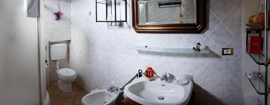 Koupelna v ubytování B&B Le Undici Lune