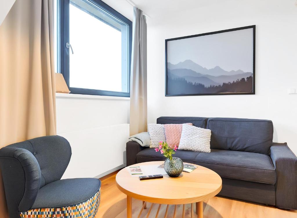 Posezení v ubytování Kvilda Apartments