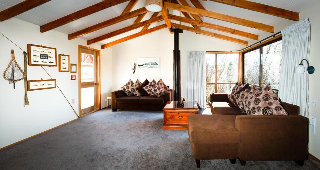 Posezení v ubytování Te Wanaka Lodge
