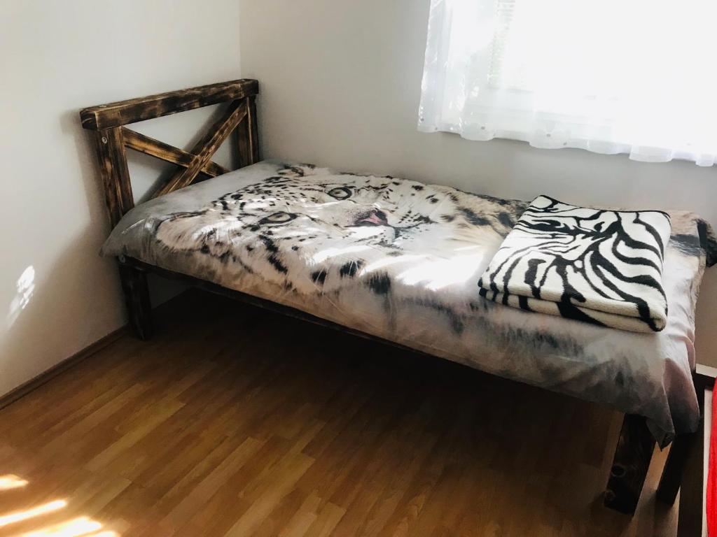 Postel nebo postele na pokoji v ubytování Ubytování v soukromí