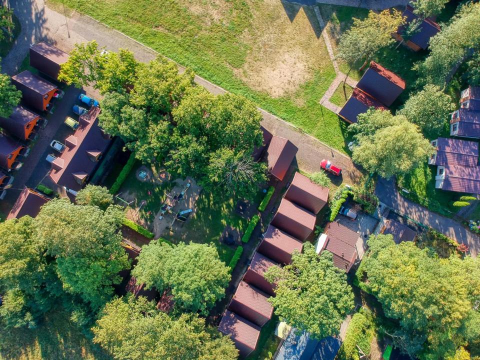 Letecký snímek ubytování Ośrodek Wypoczynkowy Babiński