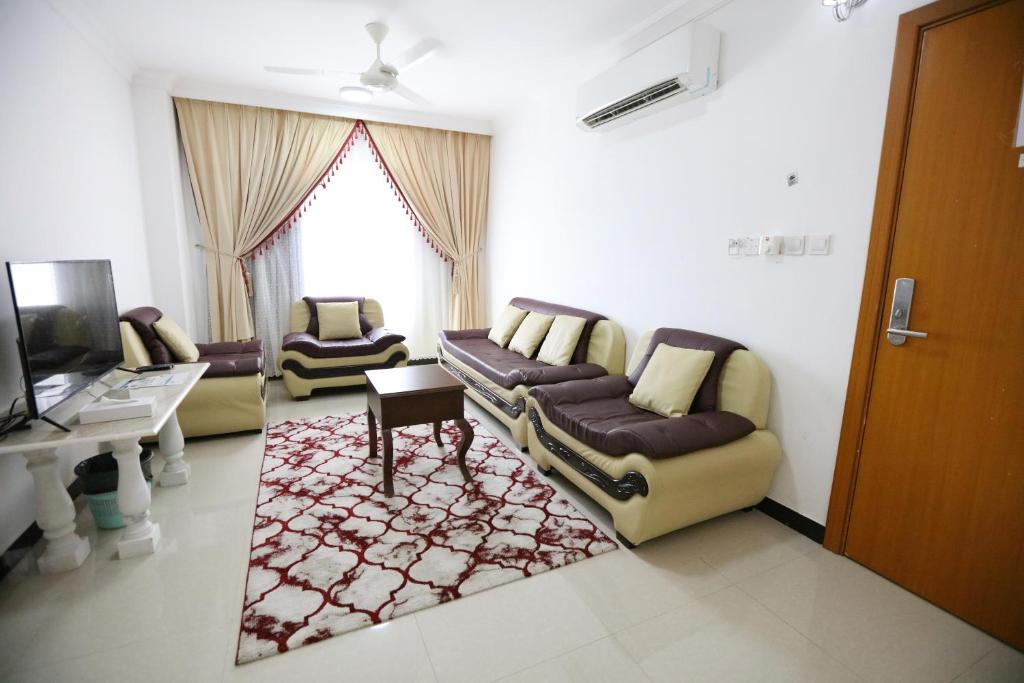 Posezení v ubytování Al Rayyan Hotel Apartments Muscat