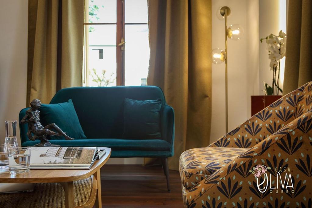Posezení v ubytování Casa Oliva Quero