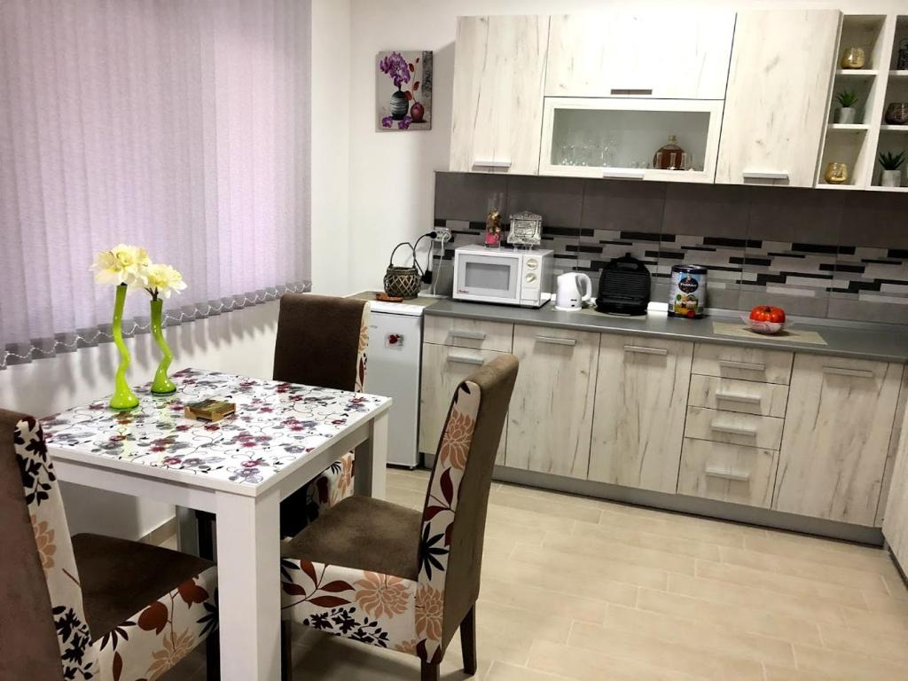 Kuchyň nebo kuchyňský kout v ubytování Apartman Bondi