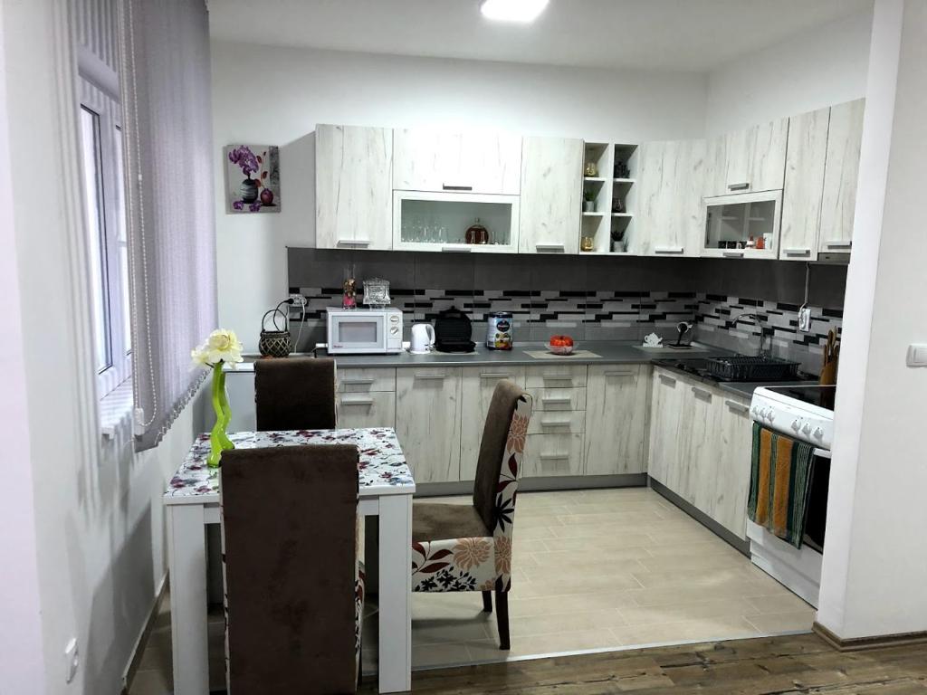 Kuchyň nebo kuchyňský kout v ubytování Apartman Bondi