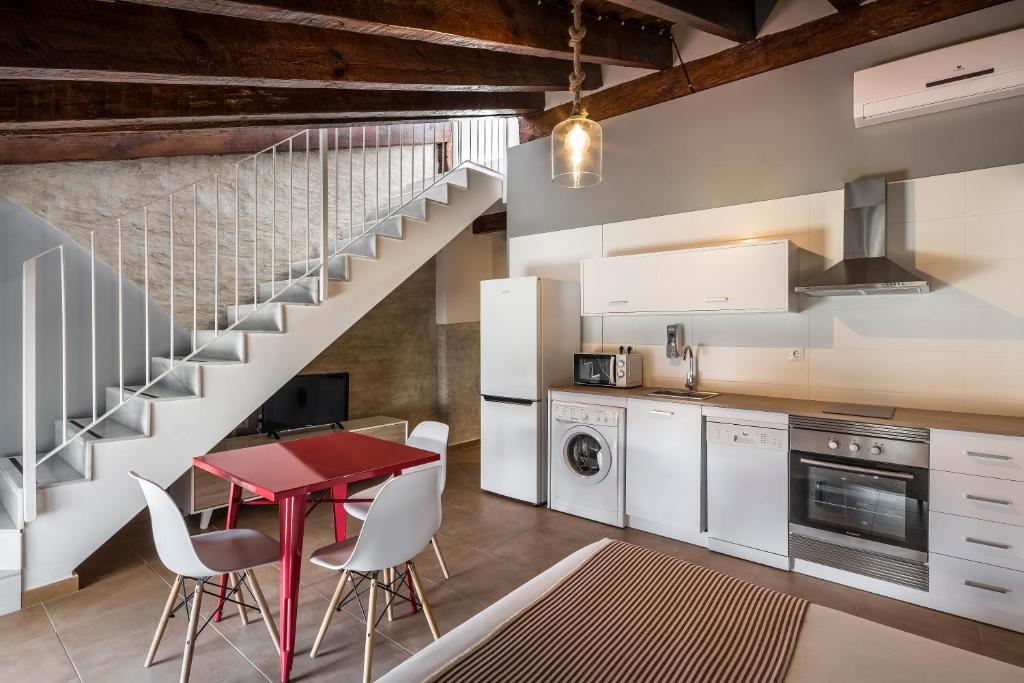 Kuchyň nebo kuchyňský kout v ubytování Catalina Suites San Nicolas