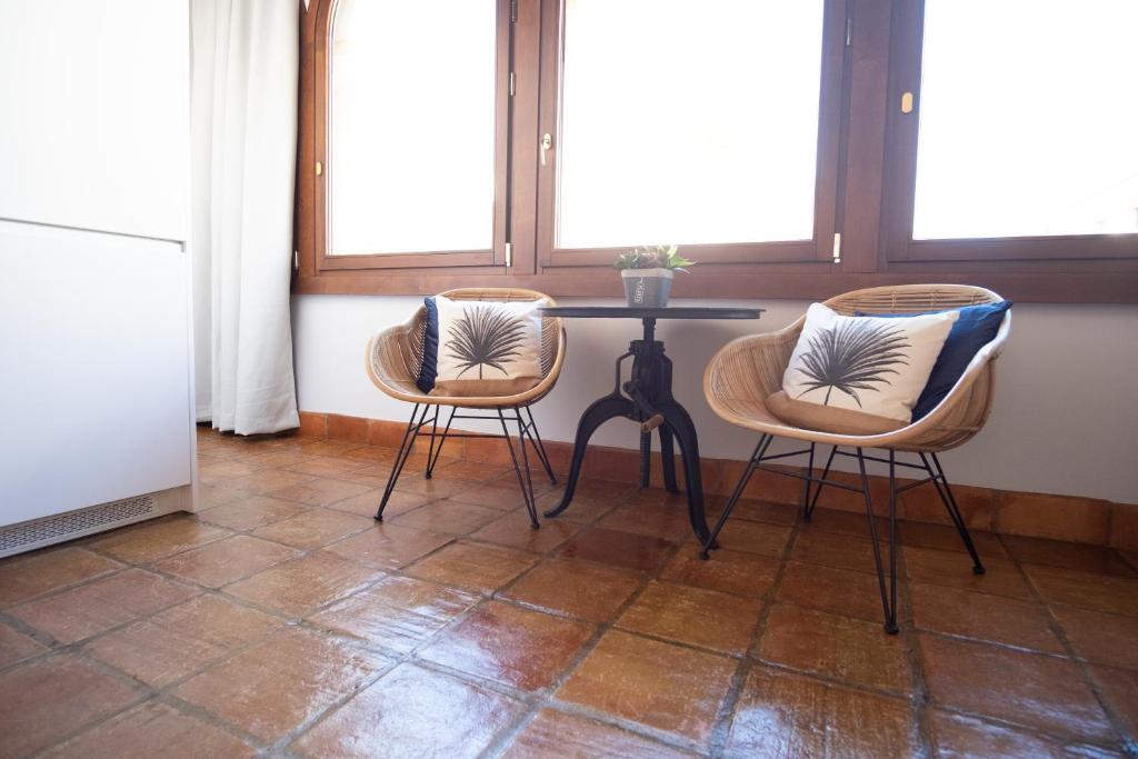 Posezení v ubytování Apartamentos Casa del Aceite