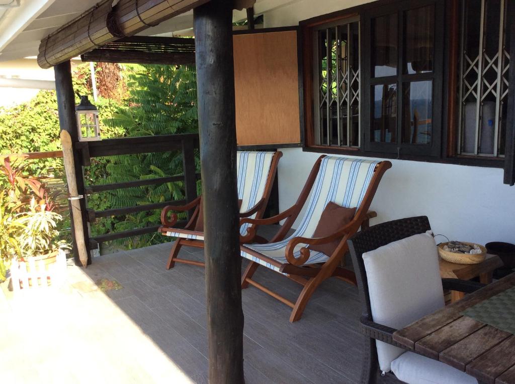 Balkón nebo terasa v ubytování Vi Miles Lodge