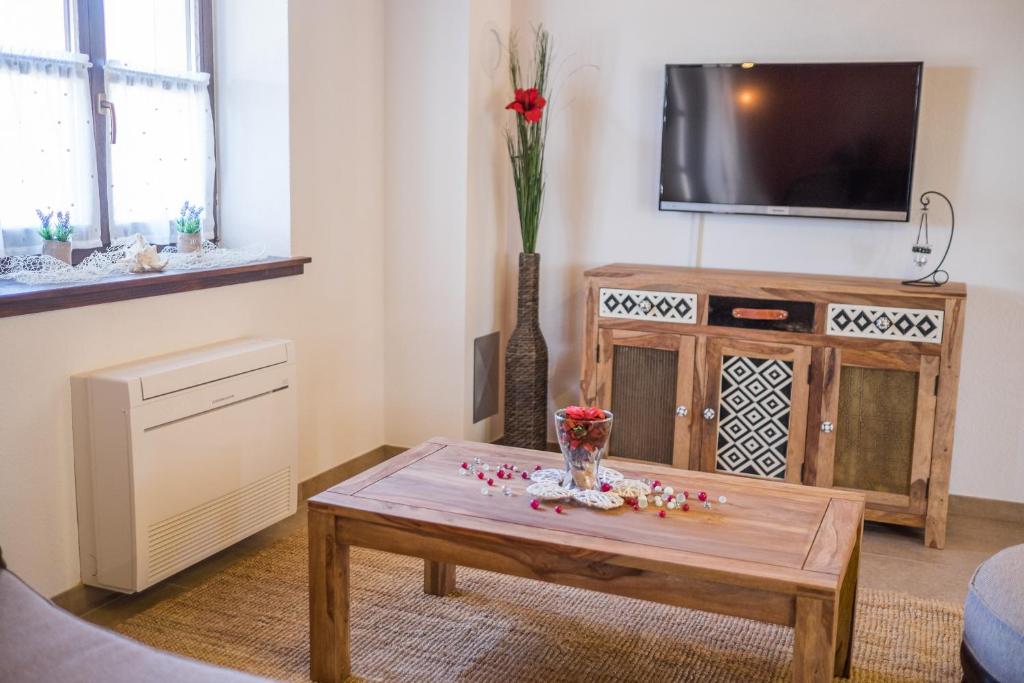 TV a/nebo společenská místnost v ubytování Holiday Home Blue Ivy