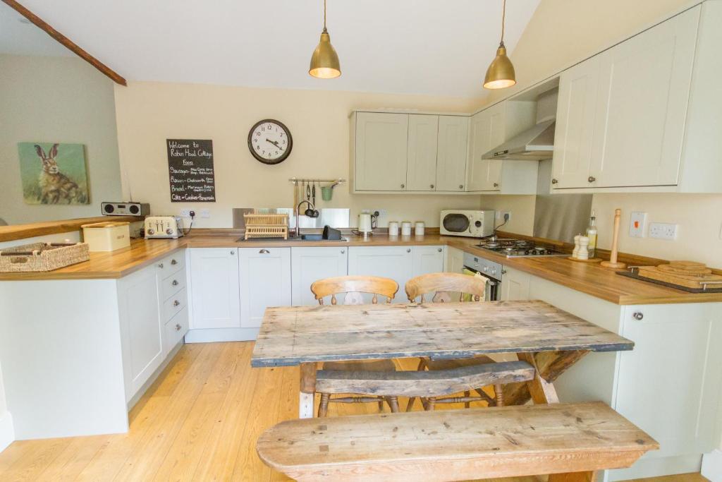 Kuchyň nebo kuchyňský kout v ubytování Robin Hood Farm B&B