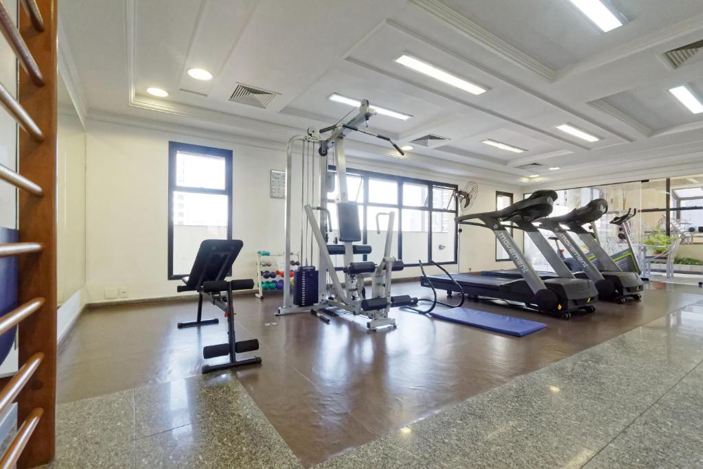 Fitness centrum a/nebo fitness zařízení v ubytování Bristol The Time Berrini