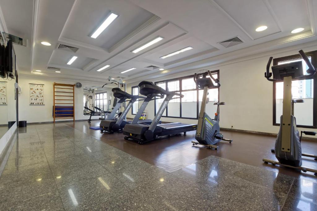 Fitness centrum a/nebo fitness zařízení v ubytování Bristol The Time Berrini