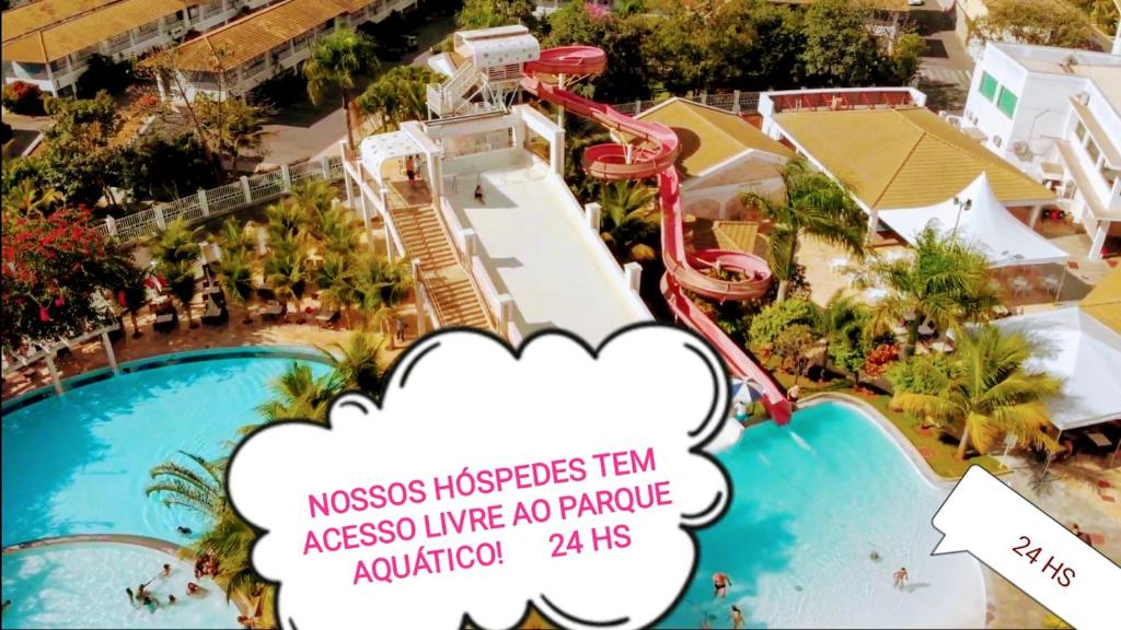  Resort Lacqua Di Roma com Super Parque Aquático INCLUSO para sua família!