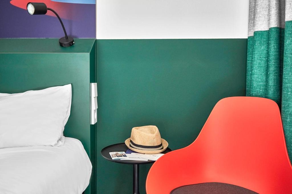Posezení v ubytování ibis Styles Pforzheim