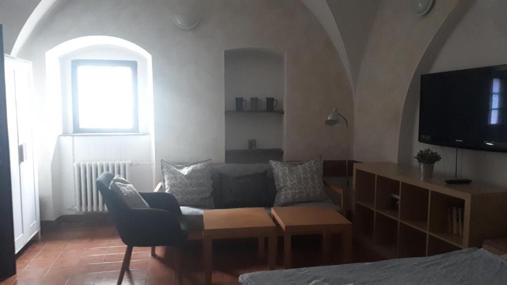 Posezení v ubytování Penzion a restaurace Modrá růže Tábor